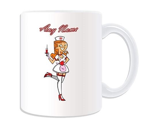 ep taza que difunde una imagen sexista de la mujer enfermera