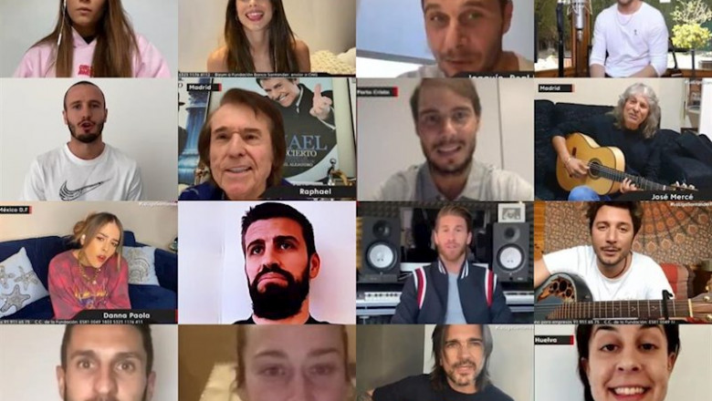 Algunos de los artistas y deportistas que participaron en LaLiga Santander Fest | EUROPA PRESS ep algunos de los artistas y deportistas que participaron en laliga santander fest