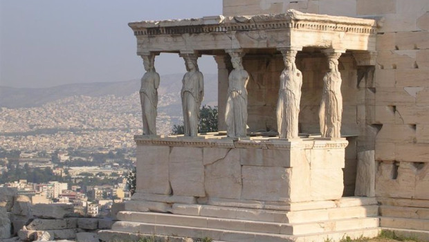 ep archivo   grecia templo de las cariatides en la acropolis de atenas