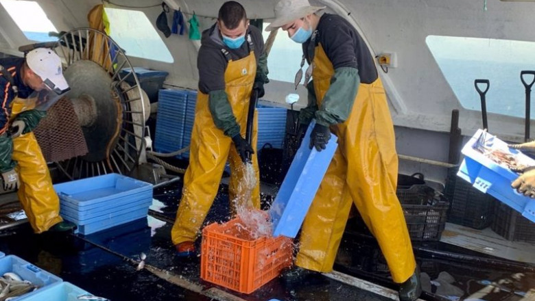 ep archivo - pescadores en barco pesquero