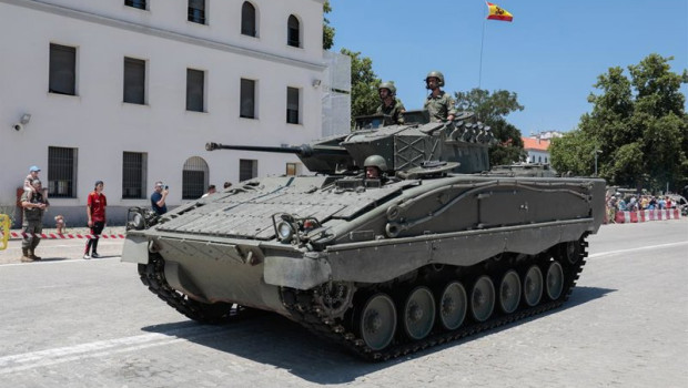 ep archivo   tanque en la base militar el goloso en guadarrama madrid espana