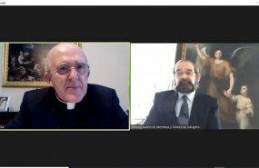 ep el cardenal arzobispo de madrid carlos osoro participa n un encuentro digital con empleados y
