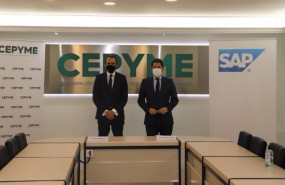 ep el director general de sap espana rafael brugnini y el presidente de cepyme gerardo cuerva