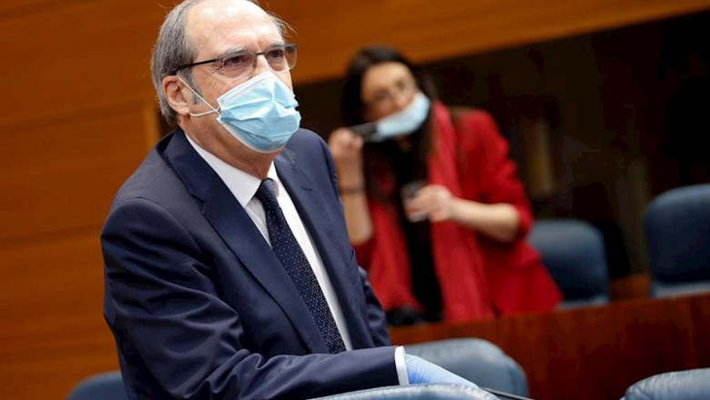 El portavoz del PSOE, Ángel Gabilondo durante la sesión de control al ejecutivo regional en la Asamblea de Madrid | Pool ep el portavoz del psoe angel gabilondo durante la sesion de control al ejecutivo regional en la