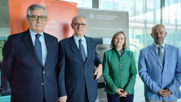 ep el presidente del ces de galicia manuel perez el presidente del ces de espana anton costas la