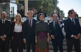 ep el presidente del senado pedro rollan la presidenta de la junta de extremadura maria guardiola el