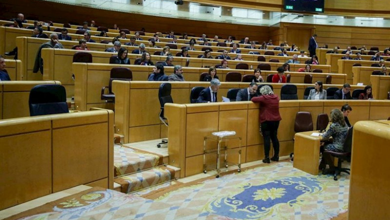 Hemiciclo del Senado durante la sesión de control al Gobierno en el Senado. | Ricardo Rubio - Europa Press ep hemiciclo del senado durante la sesion de control al gobierno en el senado