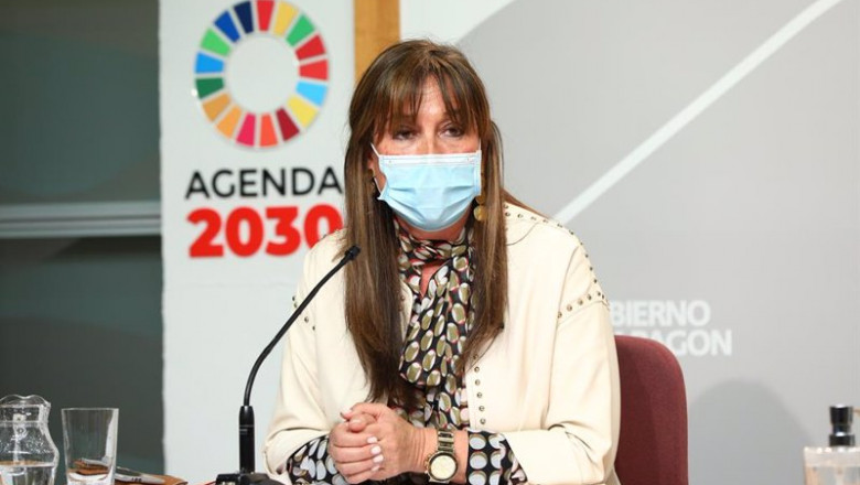 La consejera de Sanidad del Gobierno de Aragón, Sira Repollés. | GOBIERNO DE ARAGÓN ep la consejera de sanidad del gobierno de aragon sira repolles
