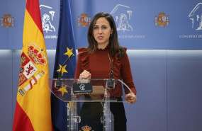 ep la portavoz de podemos en el congreso ione belarra durante una rueda de prensa en el congreso de