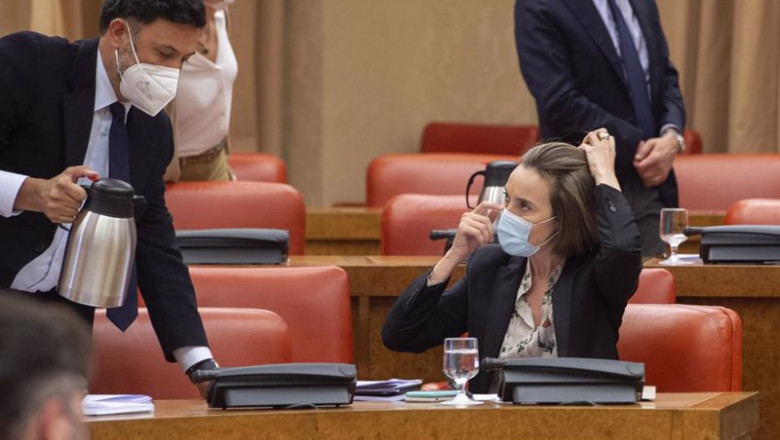 La portavoz del PP en el Congreso de los Diputados, Cuca Gamarra, y su portavoz adjunto Guillermo Mariscal durante una Junta de Portavoces en el Congreso | EUROPA PRESS/A.Ortega.POOL - Europa Press ep la portavoz del pp en el congreso de los diputados cuca gamarra y su portavoz adjunto guillermo
