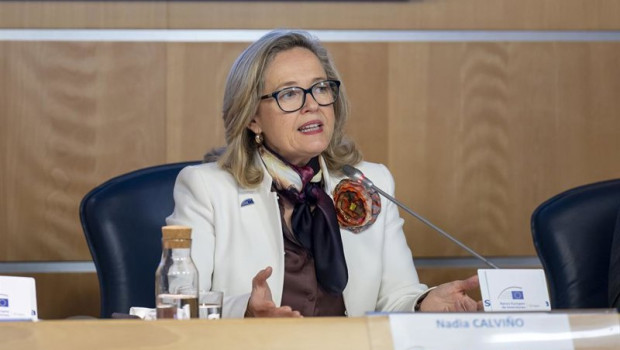 ep la presidenta del grupo bei nadia calvino durante una rueda de prensa en la sede de la comision