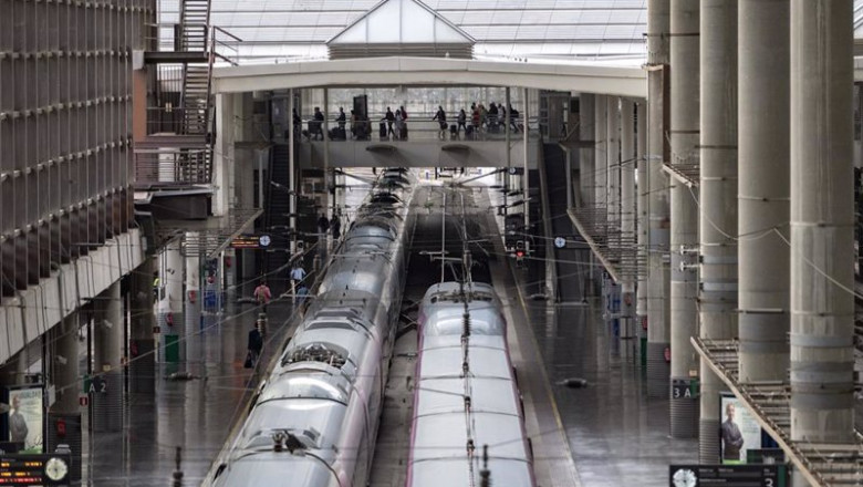 Llegada de trenes de alta velocidad, en la estación de Madrid - Puerta de Atocha, a 30 de septiembre de 2021, en Madrid (España). | Alberto Ortega - Europa Press ep llegada de trenes de alta velocidad en la estacion de madrid puerta de atocha a 30 de
