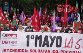 ep manifestacion de ccoo y ugt por el primero de mayo este domingo en bilbao