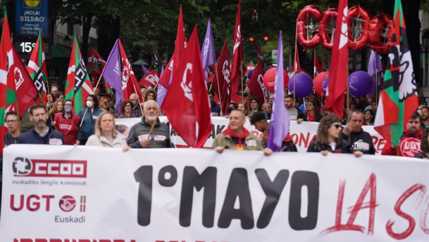 ep manifestacion de ccoo y ugt por el primero de mayo este domingo en bilbao