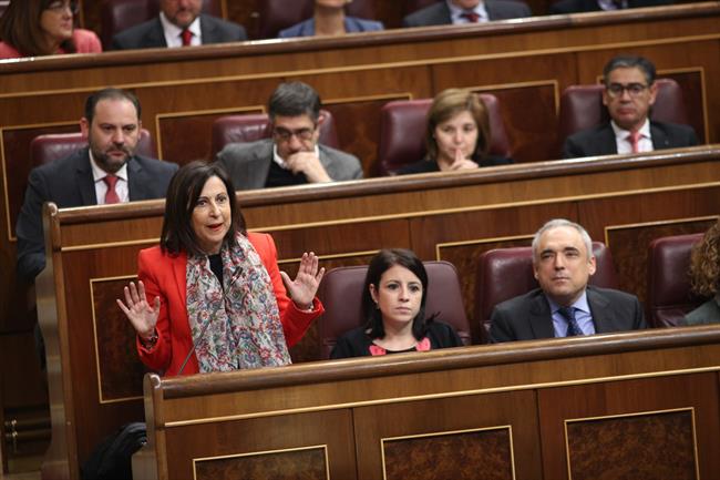 Margarita Robles en la sesión de control en el Congreso | EUROPA PRESS ep margarita roblesla sesioncontrolcongreso