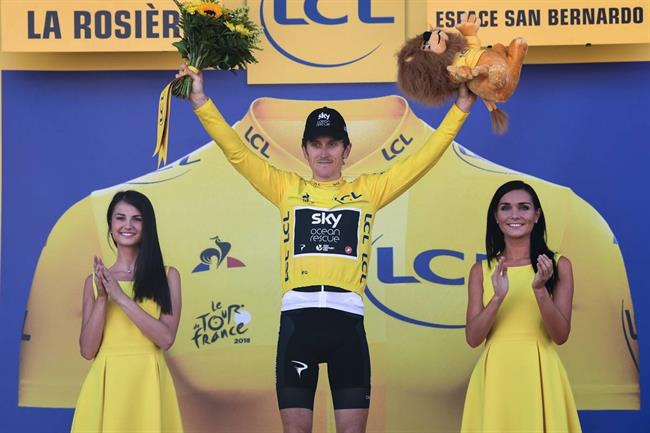 El nuevo líder del Tour de Francia, Geraint Thomas (Sky) | © ASO/PAULINE BALLET ep nuevo lidertourfrancia geraint thomas sky