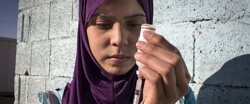 ep raghad que sufre diabetes tipo 1 vive en un campo de refugiados en jordania