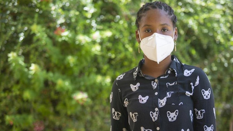 ep una adolescente con mascarilla en republica dominicana ep una adolescente con mascarilla en republica dominicana