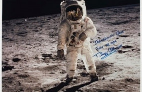 ep una fotoastronauta buzz aldrin firmadaneil armstrong