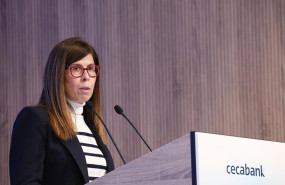 ep archivo   la ceo de cecabank ainhoa jauregui interviene durante el evento 40 anos de la directiva