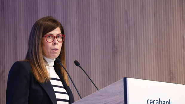ep archivo   la ceo de cecabank ainhoa jauregui interviene durante el evento 40 anos de la directiva