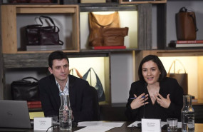 ep archivo   la presidenta de adolfo dominguez adriana dominguez y el ya exconsejero delegado