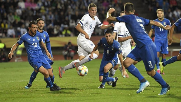 ep bernardeschi y jorginho con la seleccion de italia