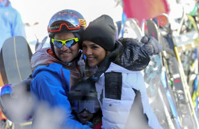 ep david bisbal y rosanna zanetti disfrutan de unos dias en la nieve con ella la hija del cantante y