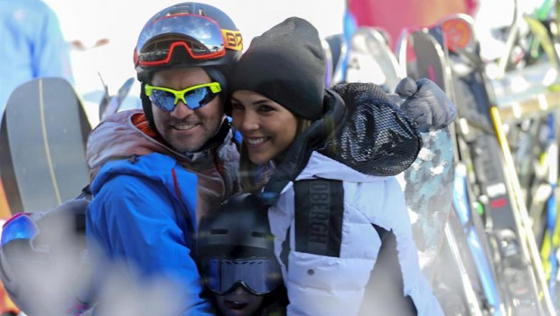 ep david bisbal y rosanna zanetti disfrutan de unos dias en la nieve con ella la hija del cantante y