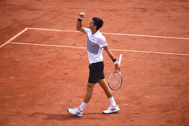Djokovic celebra la victoria | C.DUBREUIL/FFT ep djokovic celebravictoria