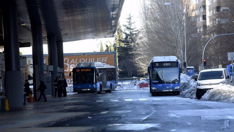 Dos autobuses en Madrid | Óscar Cañas - Europa Press ep dos autobuses en madrid