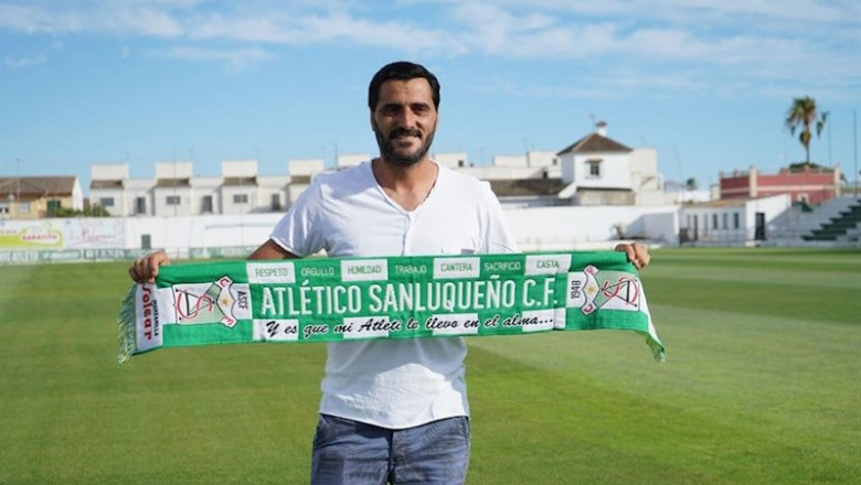 ep el delantero dani guiza con el atletico sanluqueno ep el delantero dani guiza con el atletico sanluqueno