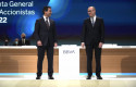 ep el presidente de bbva carlos torres i y el consejero delegado de bbva onur gen d posan en la