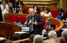 ep el presidente de la generalitat quim torra interviene en una sesion plenaria en el parlament de