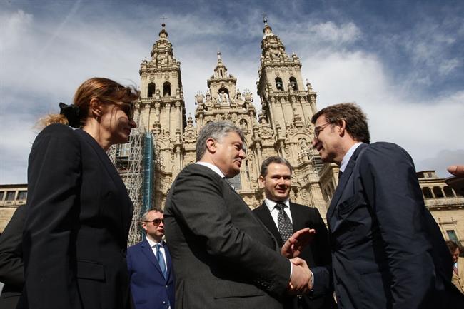 Feijóo recibe al presidente de Ucrania | XUNTA GALICIA ep feijoo recibepresidenteucrania