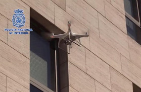 ep imagen de la policia nacional de operaciones para interceptar drones