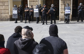 ep imagenes de la huelga del metal a 19 de junio de 2025 en cadiz andalucia espana