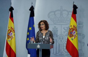 ep la ministra de hacienda y portavoz del gobierno maria jesus montero ofrece una rueda de prensa
