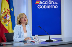 ep la ministra portavoz y de educacion y deporte pilar alegria durante una rueda de prensa posterior