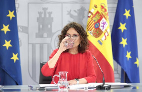 ep la ministra portavoz y de hacienda maria jesus montero interviene en la comparecencia en rueda de
