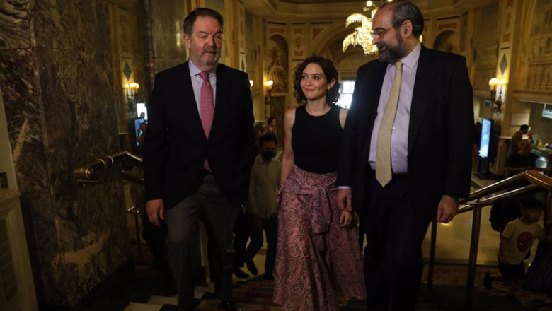 ep la presidenta de la comunidad de madrid isabel diaz ayuso a su llegada a un desayuno informativo