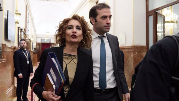 ep la vicepresidenta primera y ministra de hacienda maria jesus montero y el ministro de economia y