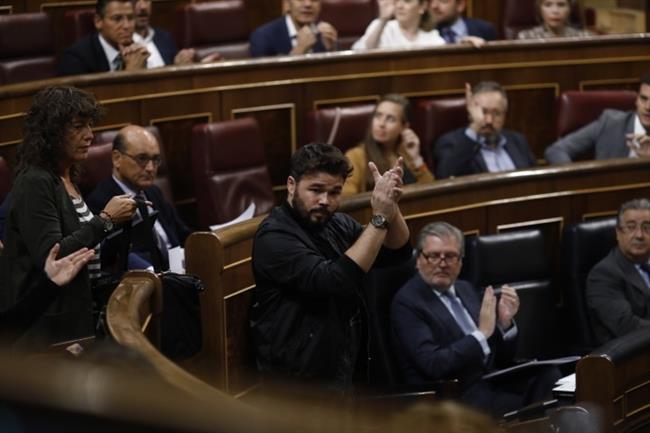 Los diputados de ERC, con Gabriel Rufián, abandonan en el Congreso | EUROPA PRESS ep los diputadoserc con gabriel rufian abandonancongreso