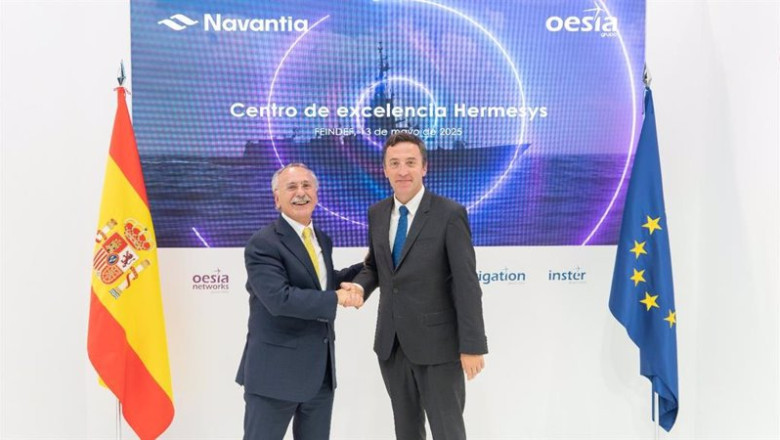 ep luis furnells presidente ejecutivo del grupo oesia y ricardo dominguez presidente de navantia