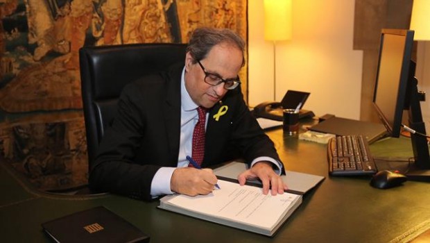 El president Torra signa el segon decret de nomenament de consellers | GENERALITAT DE CATALUNYA ep president torra signasegon decretnomenamentconsellers