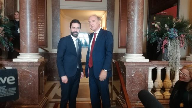 El pte.Roger Torrent y Albert Peters (Directivos de Habla Alemana) | EUROPA PRESS ep pteroger torrentalbert peters directivoshabla alemana