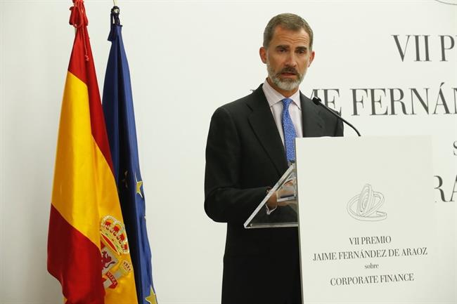 ep rey felipe preside vii edicionpremio jaime fernandezaraozfinanz