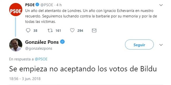 Tuit González Pons Echeverría | EUROPA PRESS ep tuit gonzalez pons echeverria