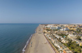 ep vista aerea de la costa de roquetas de mar almeria
