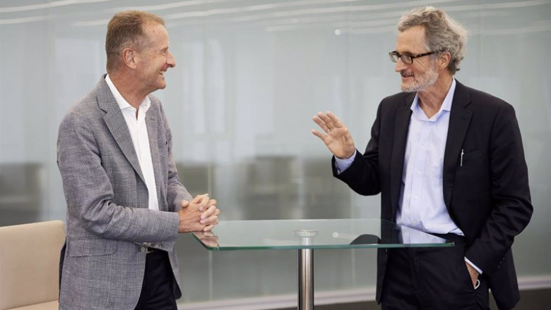 A la izquierda, el consejero delegado de Volkswagen, Herbert Diess. | VOLKSWAGEN - Archivo ep a la izquierda el consejero delegado de volkswagen herbert diess